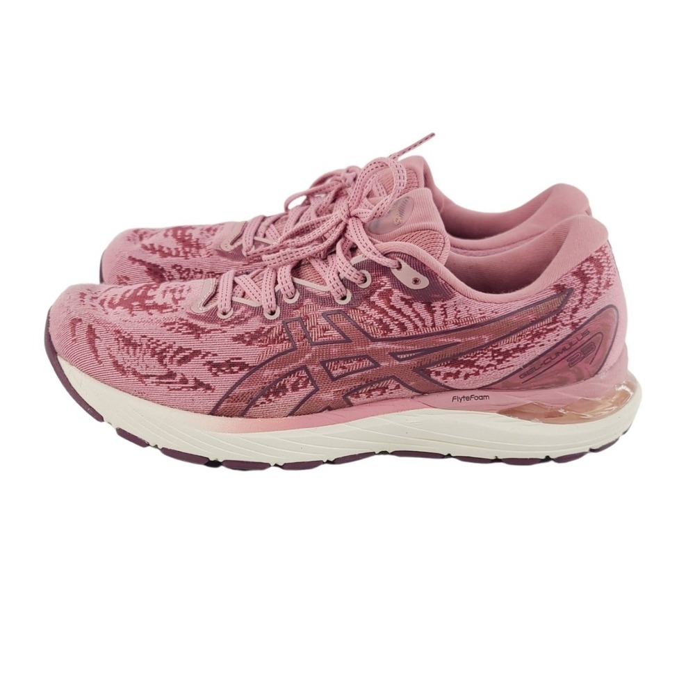 ASICS, Synthetic Fiber Upper / Rubber Sole Athletic Shoes, Womens, Size 9.5 Pink